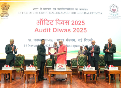 Vice-President Radhakrishnan hails CAG as guardian of Bharat's 'moral wealth' | Vice-President Radhakrishnan hails CAG as guardian of Bharat's 'moral wealth' Vice-President Radhakrishnan hails CAG as guardian of Bharat's 'moral wealth' | Vice-President Radhakrishnan hails CAG as guardian of Bharat's 'moral wealth'