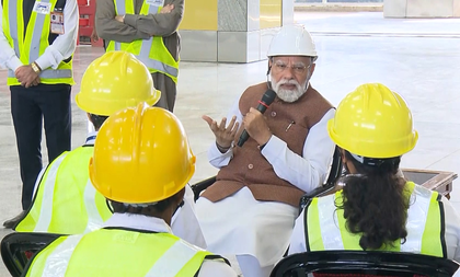 PM Modi interacts with MAHSR team in Surat, hails their role in India’s 1st bullet train project | PM Modi interacts with MAHSR team in Surat, hails their role in India’s 1st bullet train project PM Modi interacts with MAHSR team in Surat, hails their role in India’s 1st bullet train project | PM Modi interacts with MAHSR team in Surat, hails their role in India’s 1st bullet train project