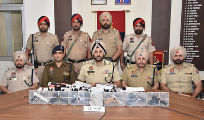 Punjab Police dismantle Pakistan-linked arms, narco network; five held | Punjab Police dismantle Pakistan-linked arms, narco network; five held Punjab Police dismantle Pakistan-linked arms, narco network; five held | Punjab Police dismantle Pakistan-linked arms, narco network; five held