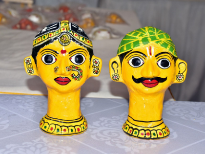 Telangana’s Cheriyal art captivates visitors at Bharat Parv 2025 in Gujarat | Telangana’s Cheriyal art captivates visitors at Bharat Parv 2025 in Gujarat Telangana’s Cheriyal art captivates visitors at Bharat Parv 2025 in Gujarat | Telangana’s Cheriyal art captivates visitors at Bharat Parv 2025 in Gujarat