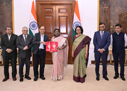 16th Finance Commission submits 2026-31 report to President Murmu | 16th Finance Commission submits 2026-31 report to President Murmu 16th Finance Commission submits 2026-31 report to President Murmu | 16th Finance Commission submits 2026-31 report to President Murmu