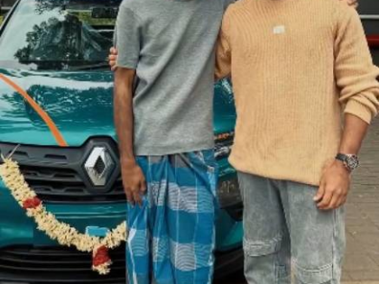 Actor-director Pradeep Ranganathan gifts director Ramesh Narayanasamy brand new car | Actor-director Pradeep Ranganathan gifts director Ramesh Narayanasamy brand new car Actor-director Pradeep Ranganathan gifts director Ramesh Narayanasamy brand new car | Actor-director Pradeep Ranganathan gifts director Ramesh Narayanasamy brand new car