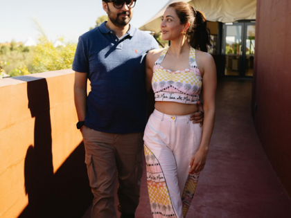 Kajal Aggarwal experiences a ‘magical moment’ at the Field of Light with husband Gautam Kitchlu | Kajal Aggarwal experiences a ‘magical moment’ at the Field of Light with husband Gautam Kitchlu