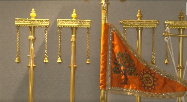 Crafting history: Ahmedabad firm prepares majestic flag for Ram Mandir ceremony | Crafting history: Ahmedabad firm prepares majestic flag for Ram Mandir ceremony