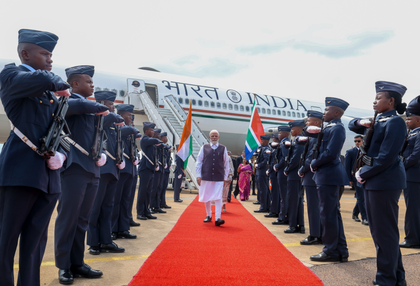 PM Modi arrives in South Africa's Johannesburg for G20 Leaders' Summit | PM Modi arrives in South Africa's Johannesburg for G20 Leaders' Summit