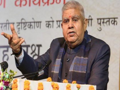 Ex-VP Dhankhar captivates Bhopal with humour, insight in first appearance after resignation | Ex-VP Dhankhar captivates Bhopal with humour, insight in first appearance after resignation