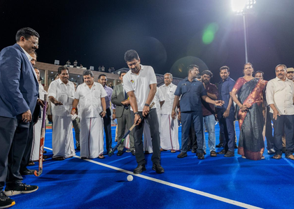 Madurai's international hockey stadium inaugurated ahead of Men’s Junior World Cup 2025 | Madurai's international hockey stadium inaugurated ahead of Men’s Junior World Cup 2025