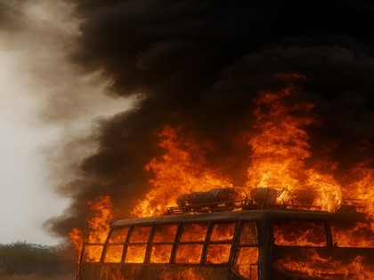 Rajasthan: Another sleeper bus catches fire after hitting high-tension line; woman injured | Rajasthan: Another sleeper bus catches fire after hitting high-tension line; woman injured Rajasthan: Another sleeper bus catches fire after hitting high-tension line; woman injured | Rajasthan: Another sleeper bus catches fire after hitting high-tension line; woman injured