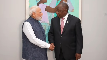 PM Modi, South African Prez Ramaphosa hold talks in Johannesburg | PM Modi, South African Prez Ramaphosa hold talks in Johannesburg