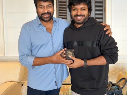 Megastar Chiranjeevi gifts director Anil Ravipudi a special watch on his birthday | Megastar Chiranjeevi gifts director Anil Ravipudi a special watch on his birthday Megastar Chiranjeevi gifts director Anil Ravipudi a special watch on his birthday | Megastar Chiranjeevi gifts director Anil Ravipudi a special watch on his birthday
