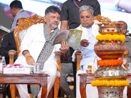 K'taka: Amid leadership row, CM Siddaramaiah & his deputy DKS reaffirm Cong will return to power in 2028 | K'taka: Amid leadership row, CM Siddaramaiah & his deputy DKS reaffirm Cong will return to power in 2028 K'taka: Amid leadership row, CM Siddaramaiah & his deputy DKS reaffirm Cong will return to power in 2028 | K'taka: Amid leadership row, CM Siddaramaiah & his deputy DKS reaffirm Cong will return to power in 2028