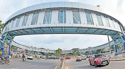 Skywalk project implemented under AMRUT Mission in Thrissur receives national recognition | Skywalk project implemented under AMRUT Mission in Thrissur receives national recognition
