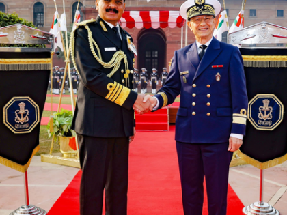Indian Navy chief receives top Moroccan Navy official ahead of talks | Indian Navy chief receives top Moroccan Navy official ahead of talks