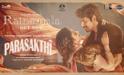 Mellifluous romantic number 'Ratnamala' from Sivakarthikeyan's 'Parasakthi' released | Mellifluous romantic number 'Ratnamala' from Sivakarthikeyan's 'Parasakthi' released Mellifluous romantic number 'Ratnamala' from Sivakarthikeyan's 'Parasakthi' released | Mellifluous romantic number 'Ratnamala' from Sivakarthikeyan's 'Parasakthi' released