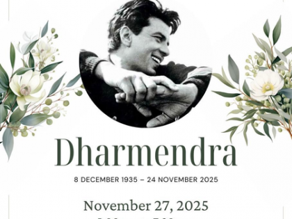 Late Dharmendra's prayer meet, “Celebration of Life”, to be held on Nov 27 | Late Dharmendra's prayer meet, “Celebration of Life”, to be held on Nov 27