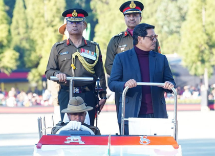 Conrad Sangma attends Agniveer 6th Batch attestation parade at Assam Regimental Centre | Conrad Sangma attends Agniveer 6th Batch attestation parade at Assam Regimental Centre