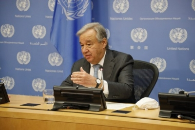 UN chief reiterates call for irreversible progress toward two-state solution
