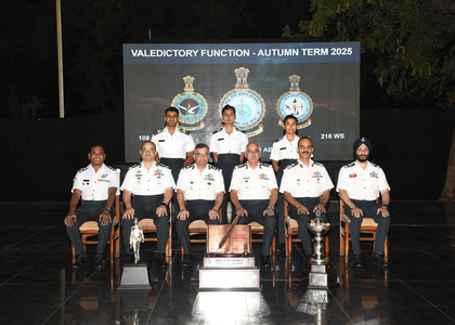 12 officers graduate from IAF's Navigation Training, Weapons System Schools | 12 officers graduate from IAF's Navigation Training, Weapons System Schools