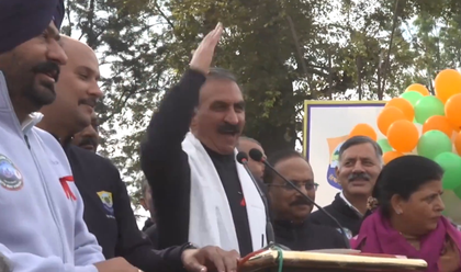 Himachal CM Sukhu raises ‘Radhe-Radhe’, ‘Ram-Ram’ slogans publicly after backlash | Himachal CM Sukhu raises ‘Radhe-Radhe’, ‘Ram-Ram’ slogans publicly after backlash