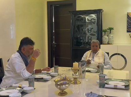 We reaffirm commitment to good governance, says Shivakumar after CM Siddaramaiah relishes idli, chicken | We reaffirm commitment to good governance, says Shivakumar after CM Siddaramaiah relishes idli, chicken