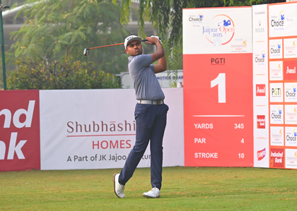 Jaipur Open 2025: Teenager Manoj S. shoots 63 for the first-round lead | Jaipur Open 2025: Teenager Manoj S. shoots 63 for the first-round lead