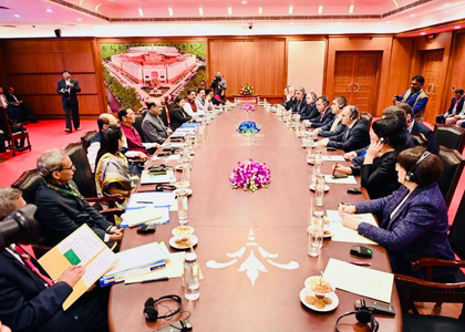 LS Speaker, Georgian parliamentary delegation discuss institutional cooperation, capacity building | LS Speaker, Georgian parliamentary delegation discuss institutional cooperation, capacity building