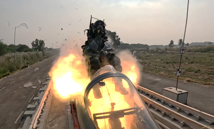 DRDO conducts high-speed rocket-sled test of fighter aircraft escape system | DRDO conducts high-speed rocket-sled test of fighter aircraft escape system