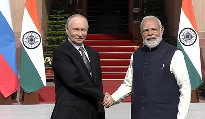 PM Modi, Russian President Putin hold talks at Hyderabad House | PM Modi, Russian President Putin hold talks at Hyderabad House