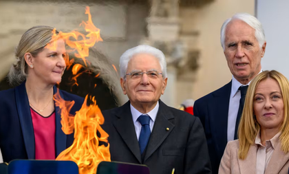 Olympic torch relay celebration cauldron for Milan-Cortina 2026 lit in Italy | Olympic torch relay celebration cauldron for Milan-Cortina 2026 lit in Italy