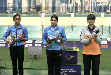ISSF World Cup Finals: Suruchi, Sainyam make history with gold-silver finish in women’s air pistol | ISSF World Cup Finals: Suruchi, Sainyam make history with gold-silver finish in women’s air pistol ISSF World Cup Finals: Suruchi, Sainyam make history with gold-silver finish in women’s air pistol | ISSF World Cup Finals: Suruchi, Sainyam make history with gold-silver finish in women’s air pistol