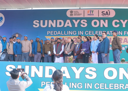 Fit India Sundays on Cycle celebrates India’s CWG 2030 hosting rights, contribution of private security guards | Fit India Sundays on Cycle celebrates India’s CWG 2030 hosting rights, contribution of private security guards Fit India Sundays on Cycle celebrates India’s CWG 2030 hosting rights, contribution of private security guards | Fit India Sundays on Cycle celebrates India’s CWG 2030 hosting rights, contribution of private security guards