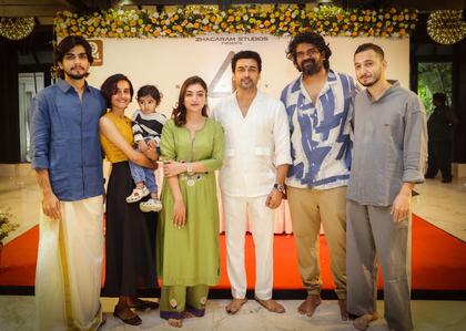 Suriya's film with director Jithu Madhavan goes on floors with traditional pooja | Suriya's film with director Jithu Madhavan goes on floors with traditional pooja Suriya's film with director Jithu Madhavan goes on floors with traditional pooja | Suriya's film with director Jithu Madhavan goes on floors with traditional pooja