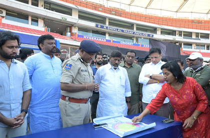Telangana Deputy CM reviews arrangements for Messi’s exhibition match | Telangana Deputy CM reviews arrangements for Messi’s exhibition match Telangana Deputy CM reviews arrangements for Messi’s exhibition match | Telangana Deputy CM reviews arrangements for Messi’s exhibition match