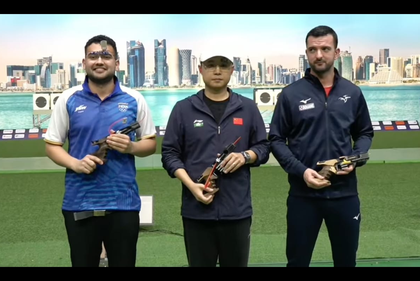 ISSF World Cup: Anish wins silver in rapid-fire pistol, his second WC final medal | ISSF World Cup: Anish wins silver in rapid-fire pistol, his second WC final medal ISSF World Cup: Anish wins silver in rapid-fire pistol, his second WC final medal | ISSF World Cup: Anish wins silver in rapid-fire pistol, his second WC final medal