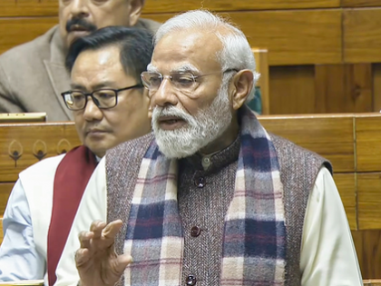 Cong knelt down before Muslim League, fractured Vande Mataram, says PM Modi in LS | Cong knelt down before Muslim League, fractured Vande Mataram, says PM Modi in LS