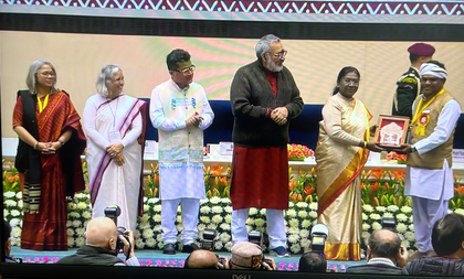 MP: Tribal Bharewa craftsman receives National Handicraft Award from President Murmu | MP: Tribal Bharewa craftsman receives National Handicraft Award from President Murmu MP: Tribal Bharewa craftsman receives National Handicraft Award from President Murmu | MP: Tribal Bharewa craftsman receives National Handicraft Award from President Murmu
