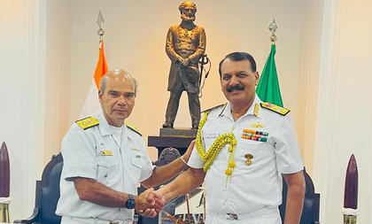 Indian Navy Chief discusses enhancing maritime cooperation with Brazilian Navy official | Indian Navy Chief discusses enhancing maritime cooperation with Brazilian Navy official Indian Navy Chief discusses enhancing maritime cooperation with Brazilian Navy official | Indian Navy Chief discusses enhancing maritime cooperation with Brazilian Navy official