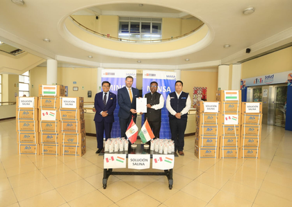 Solidarity with Global South: India delivers 250,000 saline bottles to Peru | Solidarity with Global South: India delivers 250,000 saline bottles to Peru Solidarity with Global South: India delivers 250,000 saline bottles to Peru | Solidarity with Global South: India delivers 250,000 saline bottles to Peru