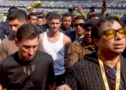 Messi Kolkata event chaos: More cops deployed near event organiser's house | Messi Kolkata event chaos: More cops deployed near event organiser's house Messi Kolkata event chaos: More cops deployed near event organiser's house | Messi Kolkata event chaos: More cops deployed near event organiser's house