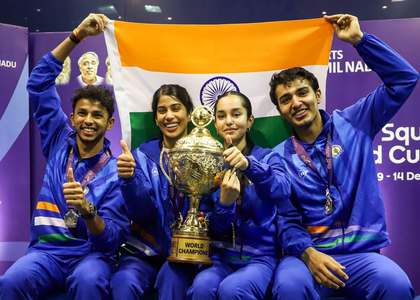 It'll boost popularity of squash among youth: PM Modi congratulates Indian team on historic WC win | It'll boost popularity of squash among youth: PM Modi congratulates Indian team on historic WC win It'll boost popularity of squash among youth: PM Modi congratulates Indian team on historic WC win | It'll boost popularity of squash among youth: PM Modi congratulates Indian team on historic WC win
