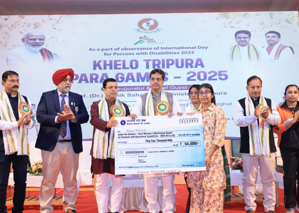 Divyangjan athletes inspire society, says Tripura CM at Khelo Tripura Para Games-2025 | Divyangjan athletes inspire society, says Tripura CM at Khelo Tripura Para Games-2025 Divyangjan athletes inspire society, says Tripura CM at Khelo Tripura Para Games-2025 | Divyangjan athletes inspire society, says Tripura CM at Khelo Tripura Para Games-2025