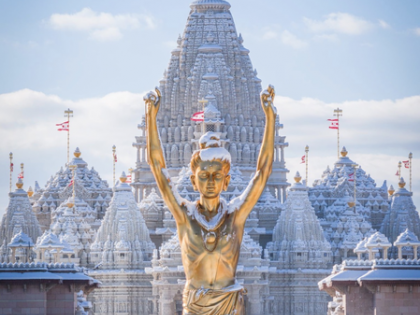 First snowfall cloaks BAPS Akshardham temple in New Jersey | First snowfall cloaks BAPS Akshardham temple in New Jersey First snowfall cloaks BAPS Akshardham temple in New Jersey | First snowfall cloaks BAPS Akshardham temple in New Jersey