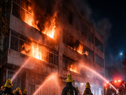 Fire at LIC office near Madurai railway junction; one seriously injured | Fire at LIC office near Madurai railway junction; one seriously injured Fire at LIC office near Madurai railway junction; one seriously injured | Fire at LIC office near Madurai railway junction; one seriously injured