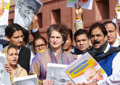 Lok Sabha: Oppn slams Hindi imposition, removal of Mahatma Gandhi’s name | Lok Sabha: Oppn slams Hindi imposition, removal of Mahatma Gandhi’s name Lok Sabha: Oppn slams Hindi imposition, removal of Mahatma Gandhi’s name | Lok Sabha: Oppn slams Hindi imposition, removal of Mahatma Gandhi’s name