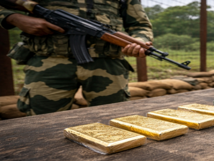 BSF arrests 2 smugglers along India-B'desh border, seizes gold valued at over Rs 67 lakh | BSF arrests 2 smugglers along India-B'desh border, seizes gold valued at over Rs 67 lakh BSF arrests 2 smugglers along India-B'desh border, seizes gold valued at over Rs 67 lakh | BSF arrests 2 smugglers along India-B'desh border, seizes gold valued at over Rs 67 lakh