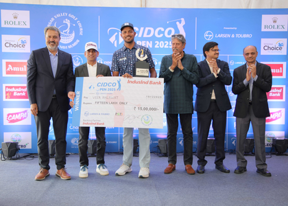 CIDCO Open Golf: Veer Ahlawat wins title with solid 4-under 67 in final round | CIDCO Open Golf: Veer Ahlawat wins title with solid 4-under 67 in final round