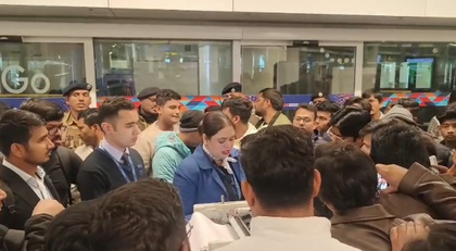 IndiGo flight delay sparks chaos at Delhi airport, passengers protest over repeated cancellations | IndiGo flight delay sparks chaos at Delhi airport, passengers protest over repeated cancellations IndiGo flight delay sparks chaos at Delhi airport, passengers protest over repeated cancellations | IndiGo flight delay sparks chaos at Delhi airport, passengers protest over repeated cancellations
