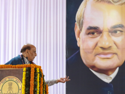 Rajnath Singh unveils portraits of Vajpayee, Madan Mohan Malaviya at Delhi Assembly | Rajnath Singh unveils portraits of Vajpayee, Madan Mohan Malaviya at Delhi Assembly Rajnath Singh unveils portraits of Vajpayee, Madan Mohan Malaviya at Delhi Assembly | Rajnath Singh unveils portraits of Vajpayee, Madan Mohan Malaviya at Delhi Assembly