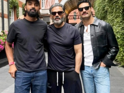 Suniel Shetty lauds SIL KL Rahul for scoring century, says he'll 'always remember his composure' | Suniel Shetty lauds SIL KL Rahul for scoring century, says he'll 'always remember his composure' Suniel Shetty lauds SIL KL Rahul for scoring century, says he'll 'always remember his composure' | Suniel Shetty lauds SIL KL Rahul for scoring century, says he'll 'always remember his composure'