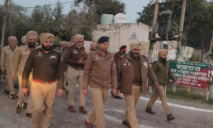 R-Day: Punjab Police carry out flag marches in sensitive areas | R-Day: Punjab Police carry out flag marches in sensitive areas R-Day: Punjab Police carry out flag marches in sensitive areas | R-Day: Punjab Police carry out flag marches in sensitive areas